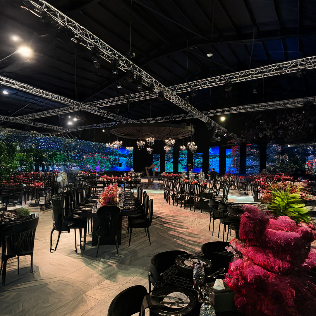 Hyper Events team creating beautiful event setups